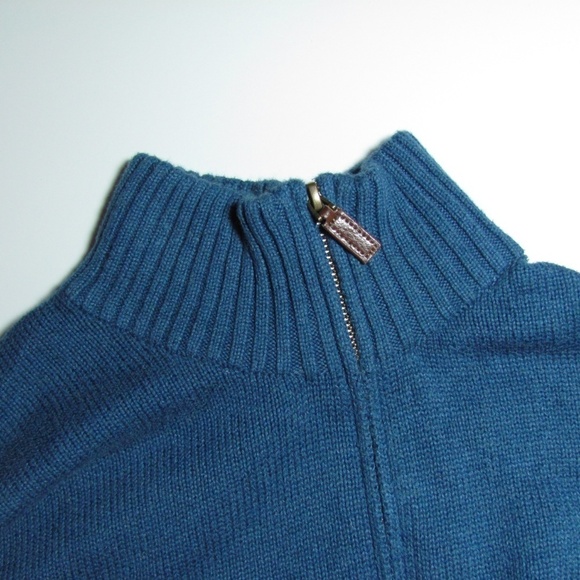 Ralph Lauren Blue Quarter Zip Sweater POLO Player - Picture 4 of 5